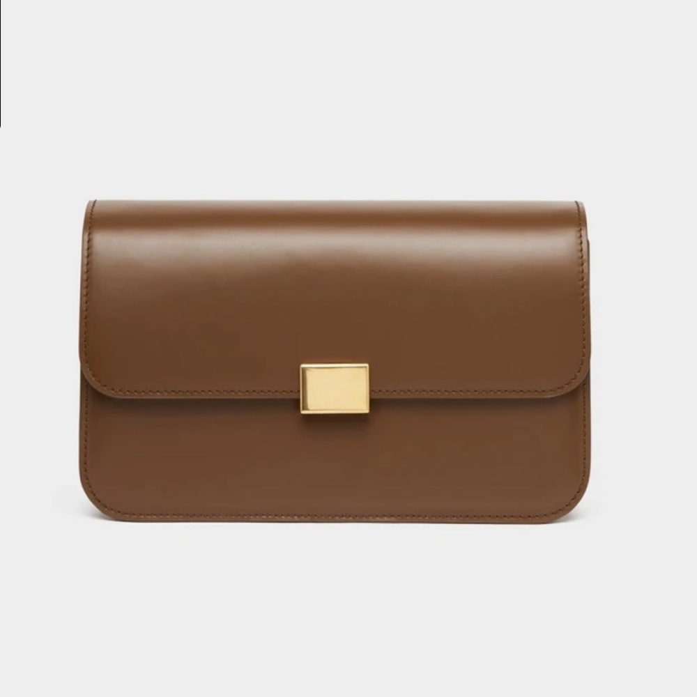 The Curated Classic Shoulder Bag Smooth Leather Brown
